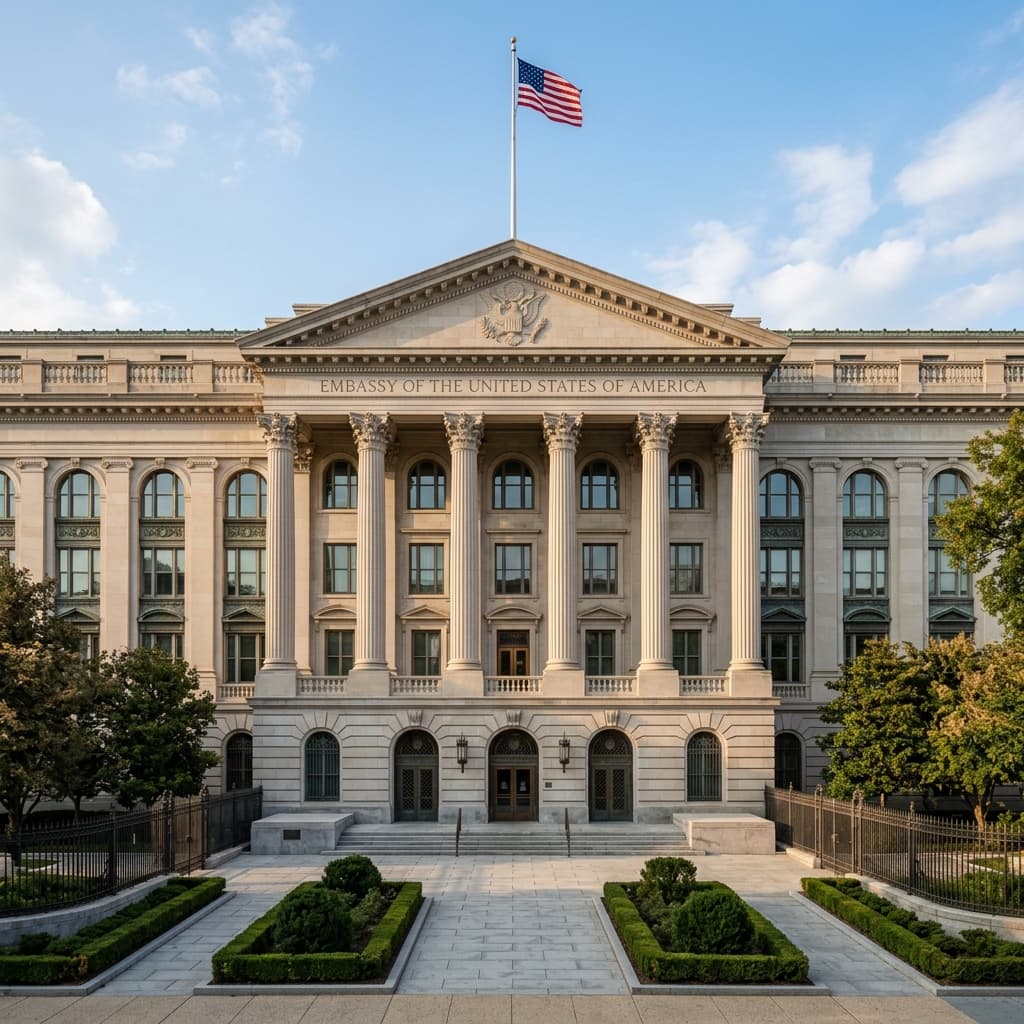 Exterior of a US Embassy or Consulate building